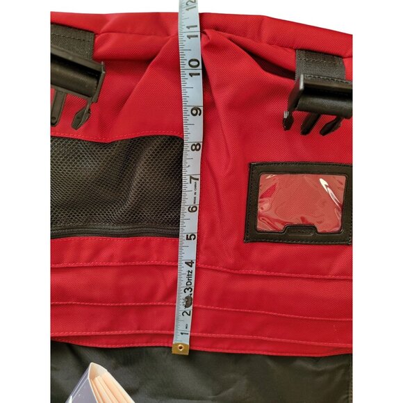 Coach Red Nylon & Leather Messenger Bag - Picture 14 of 15